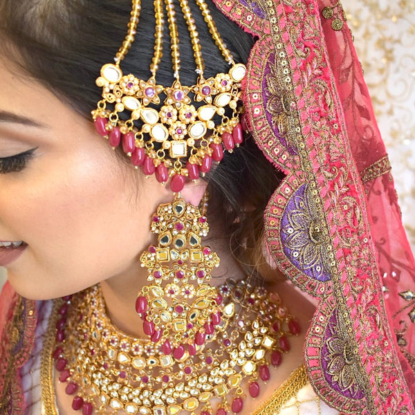 Zeenia- Ruby Jadau Polki Set