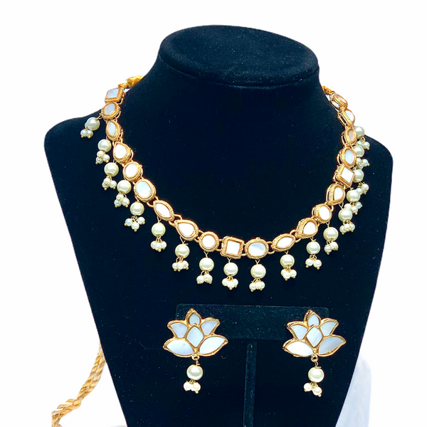 TISHA- Kundan set with studs