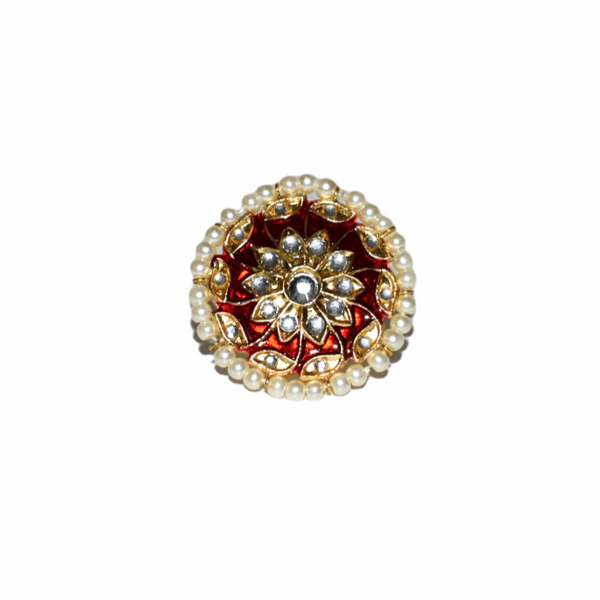 SONEHRI- Meenakari Statement Rings