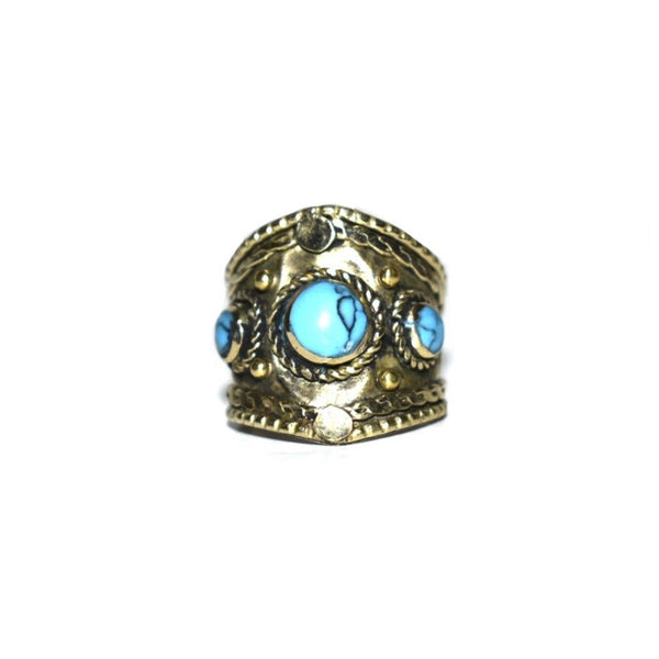 ZAHRAA- Afghan Kuchi Antique Gemstone Ring