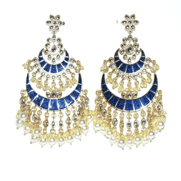 HUSNA- Traditional Meenakari Chandbali