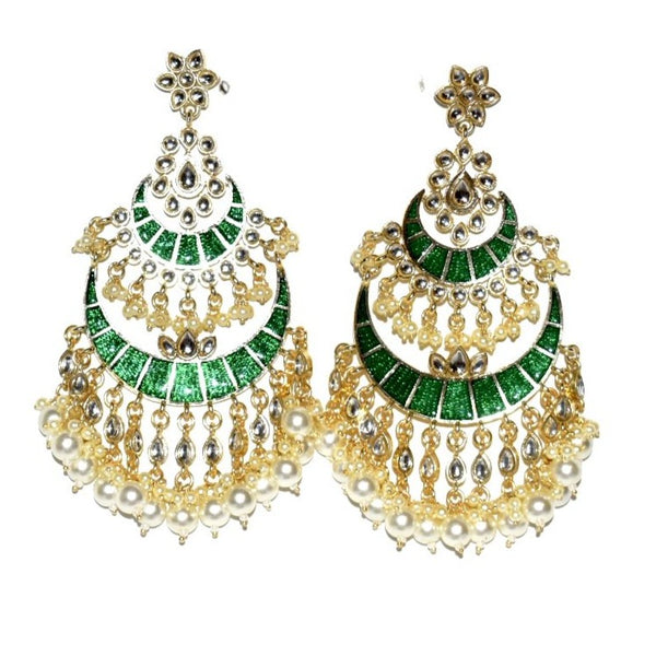HUSNA- Traditional Meenakari Chandbali