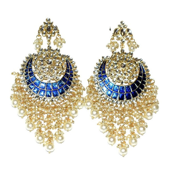 MAHI- Statement Meenakari Kundan Earrings