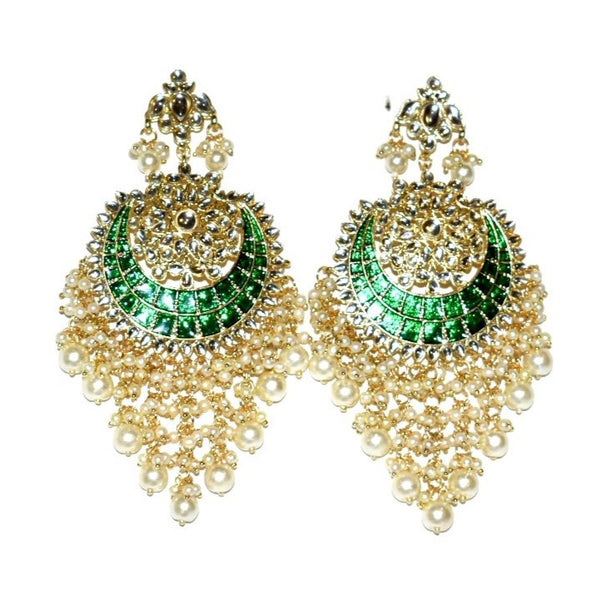 MAHI- Statement Meenakari Kundan Earrings