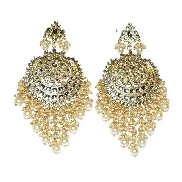 MAHI- Statement Meenakari Kundan Earrings