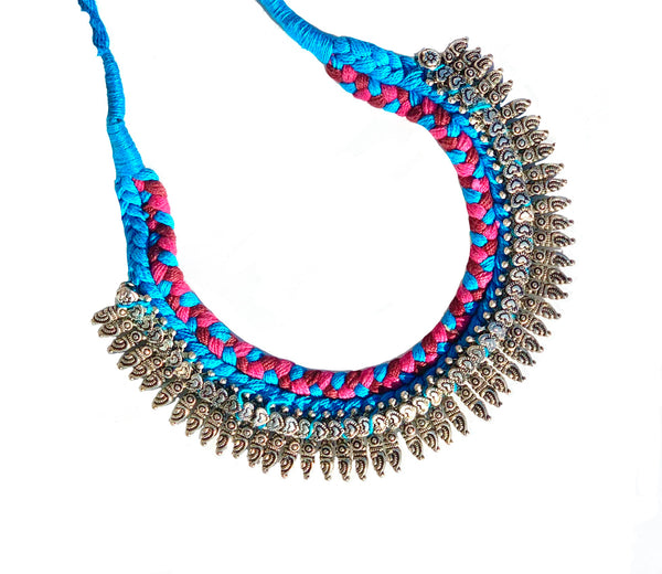 HAANI- German Silver Tibetan Necklace