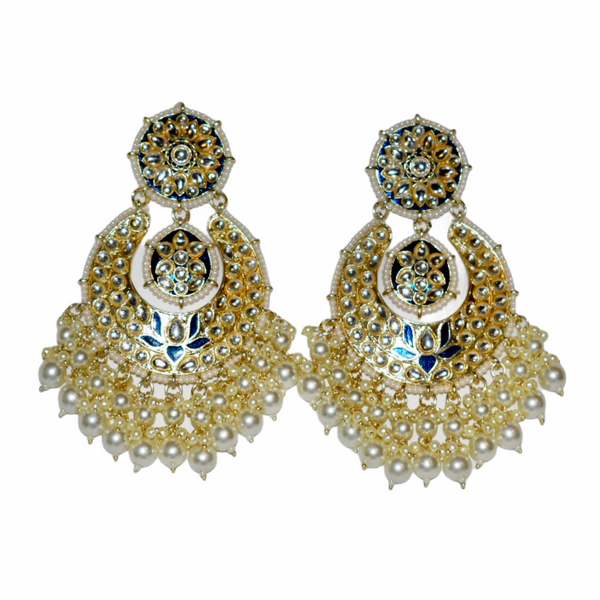 ZAYNAB- Kundan Meenakari Earrings