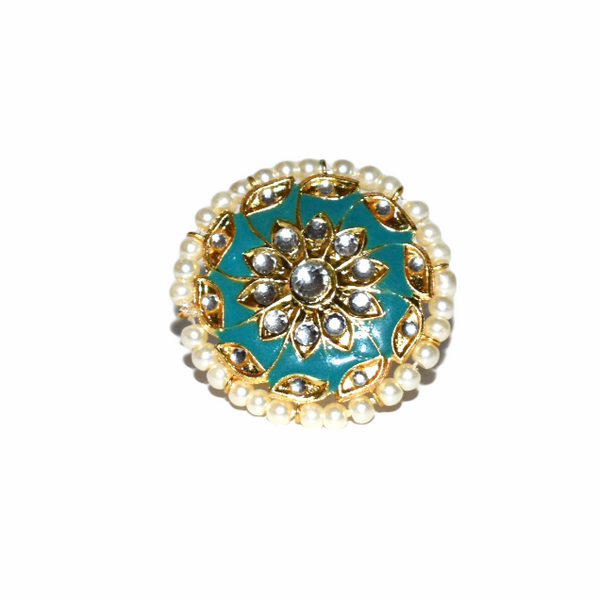 SONEHRI- Meenakari Statement Rings