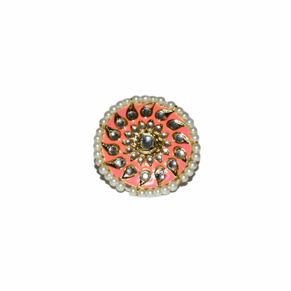 SONEHRI- Meenakari Statement Rings