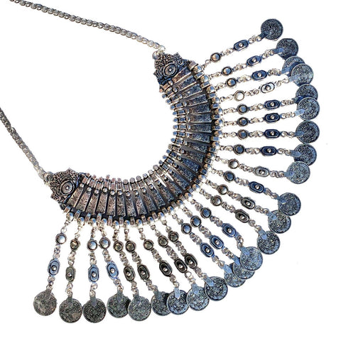 HAADIA- Afghan Silver Necklace