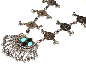 ZEEANA- Afghan Kuchi Long Necklace